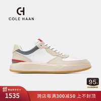 colehaan/歌涵 男士休闲鞋 24夏季透气增高牛皮革运动休闲板鞋C40060 白色 40