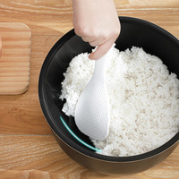 nakaya 日本厨房简约电饭锅食品级专用饭勺便携多用途抗菌塑料勺