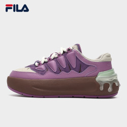 fila斐乐官方女鞋carrot摩登板鞋2024春新款萝卜鞋休闲运动鞋浅桑葚紫
