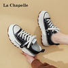 La Chapelle 帆布鞋厚底增高女2024春季新款韩版潮流休闲运动百搭板鞋