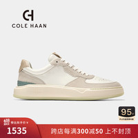 colehaan/歌涵 男士休闲鞋 24年夏季时尚牛皮革运动透气板鞋C38342 米色 42.5