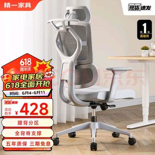 精一电脑椅 办公椅人体工学椅  367A1灰