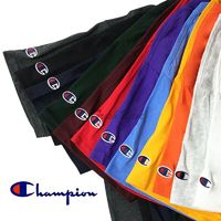 Champion 美版基础简约短袖打底衫 情侣潮流百搭短袖 LOGO 刺绣标