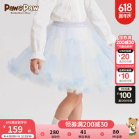 PawinPaw卡通小熊童装2024年夏季新款女童公主网纱半身裙甜美