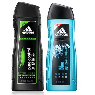 adidas 阿迪达斯 男士洗发露运动留香 控油洗发400ml+冰点沐浴400ml