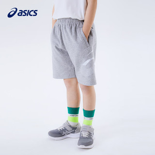 亚瑟士（asics）儿童夏季男童大logo运动休闲纯棉五分短裤332221095121 001黑色 140