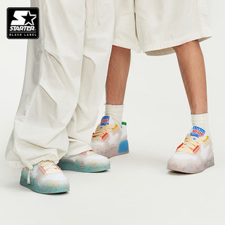 STARTER 【宋亚轩同款】 夏日冰饮系列果冻鞋板鞋男女同款2024夏季 白橙色（男女同款） 38