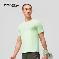 88VIP：saucony 索康尼 夏季男子运动短袖休闲跑步健身凉感吸湿速干T恤反光