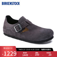 BIRKENSTOCK勃肯软木秋冬时尚休闲鞋男女款London系列 灰色男款1014966 41