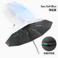 桔子灯笼  渐变晴雨两用折叠伞    海盐蓝 自动 20骨