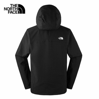 北面（The North Face）防风软壳男户外运动舒适防泼水休闲衬衫外套24春季|89TK JK3/黑色 L/175