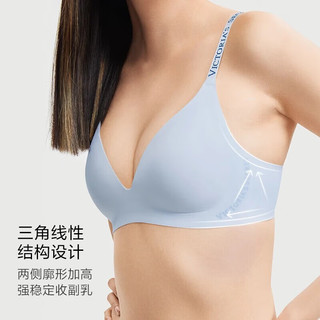 维多利亚的秘密（Victoria's Secret） 果冻条反重力文胸Plus+小升杯软支撑无痕内衣胸罩聚拢 11T1樱花粉 11240123 S(双排扣)