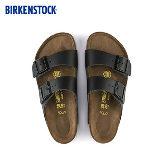 BIRKENSTOCK勃肯软木拖鞋男女同款牛皮拖鞋Arizona系列 黑色窄版51193 41