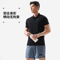 LI-NING 李宁 健身系列夏季男子冰感舒适透气翻领运动休闲短袖POLO衫