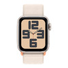 苹果 Apple/苹果 Apple Watch SE；星光色铝金属表壳；星光色回环式运动表带