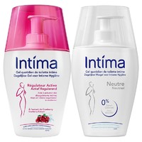 Intima 茵缇玛 私处护理液 蔓越莓200ml+敏感肌中性白瓶200ml