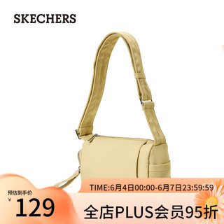 SKECHERS 斯凯奇 吐司包防泼水运动斜挎包P223U029 绿卡其/03YS