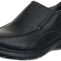 移动专享：Clarks Cotrell系列 男士一脚蹬乐福鞋 Black Oily 11.5 C/D US