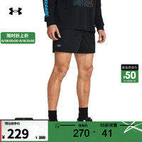 安德玛 UNDERARMOUR）春夏Essential男子网眼训练运动短裤1383355 黑色001 L