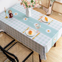 JANMEIJIA 简美家 桌布防水防油防烫轻奢高级感免洗pvc餐桌垫餐桌布茶几桌布长方形