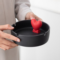 创意烟灰缸防飞灰家用客厅办公室高级感缸来给生活比个耶