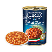 CIRIO 茄意欧 茄汁焗豆 罐头420g 即食西餐配菜黄豆芸豆 意大利原装进口