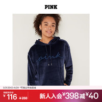 VICTORIA'S SECRET PINK舒适天鹅绒连帽衫 4BAL深蓝色 11215901 XS