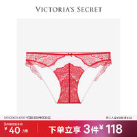 VICTORIA'S SECRET 经典舒适时尚女士内裤 86Q4复古红 11208701
