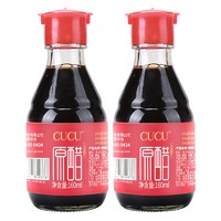 CUCU 山西特产陈醋6度0添加原醋桌上瓶调味品陈醋160ml*2