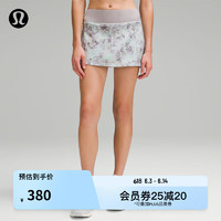 lululemon丨Pace Rival 女士运动中腰短裙 网球裙 LW8ABER 多混色/毛灰色 2