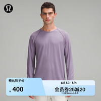 lululemon丨Wool-Blend 男士徒步羊毛混纺长袖运动衫 LM3ER9S 紫色灰 M