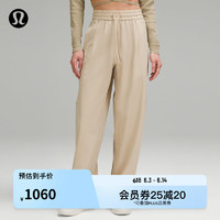 lululemon丨Woven Wide-Leg 女士休闲中腰阔腿长裤 LW5GQJA 驼色 S