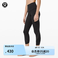 lululemon 丨Wunder Under 女士高腰中长紧身裤 23" *Sclp LW6BF1S 黑色 4