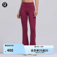 lululemon丨Groove SmoothCover™ 女士高腰喇叭裤 30"  LW5GE1A 紫红色 S