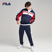 FILA 斐乐 24春男款拼色长裤休闲运动裤欧版