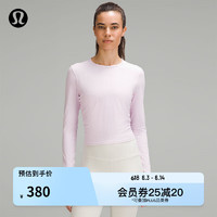 lululemon丨All It Takes 女士运动长袖T恤*罗纹 Nulu™ LW3GK5S 甜粉色 4