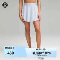 lululemon丨Court Rival 女士运动高腰短裙 *加长速干 LW8AH4T 天空蓝 线上专售 4