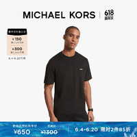 MICHAEL KORS迈克高仕【父亲节】【】男士棉质 T 恤短袖 黑色 001 XL