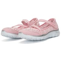 88VIP：SKECHERS 斯凯奇 女童鞋新款轻便魔术贴玛丽珍休闲鞋透气运动鞋85219L