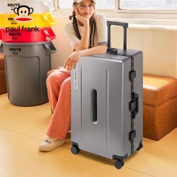 大嘴猴旅行箱包_paul frank 大嘴猴 大容量铝框行李箱24拉杆箱旅行箱