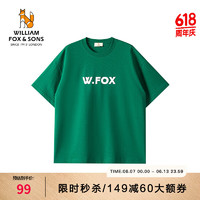 William fox&sons 重磅亲肤冰感混纺针织面料短袖T恤 绿色 M /48