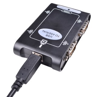 moge 魔羯 MC3328 USB转DB9针RS232 串口集线器ABS材质 1.8米 黑色 COM口连接转换器