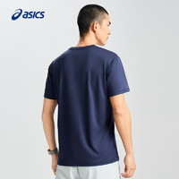 ASICS 亚瑟士 夏季新款运动T恤男子柔软舒适套头圆领运动短袖T恤