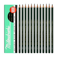 88VIP：uni 三菱铅笔 9800 素描绘图六角杆铅笔 12支装
