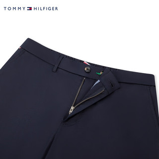 TOMMY HILFIGER24新款早秋男装斜纹半松紧轻薄宽松防晒休闲裤MW0MW36252