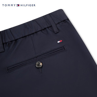 TOMMY HILFIGER24早秋男装斜纹半松紧轻薄宽松防晒休闲裤MW0MW36252 藏青色DW5 32