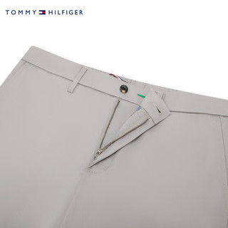 TOMMY HILFIGER24早秋男装斜纹半松紧轻薄宽松防晒休闲裤MW0MW36252 灰色PR2 38