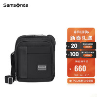 Samsonite 新秀麗 單肩包多功能商務斜挎包9.7英寸平板電腦包 KG2*09001黑色