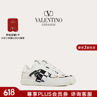 华伦天奴VALENTINO【线上】男士 VL7N 低帮小牛皮运动鞋 白色/黑色/荧光绿/深红色 38