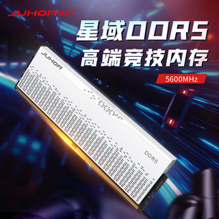 JUHOR玖合 96GB(48Gx2)套装 DDR5 5600  台式机内存条 星域系列无灯 助力AI